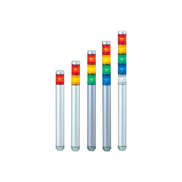 Patlite Usa Corporation Patlite Continuous Light, NPN & PNP Compatible, Red/Amber/Green/Blue Light, AC/DC24V MP-402-RYGB - main